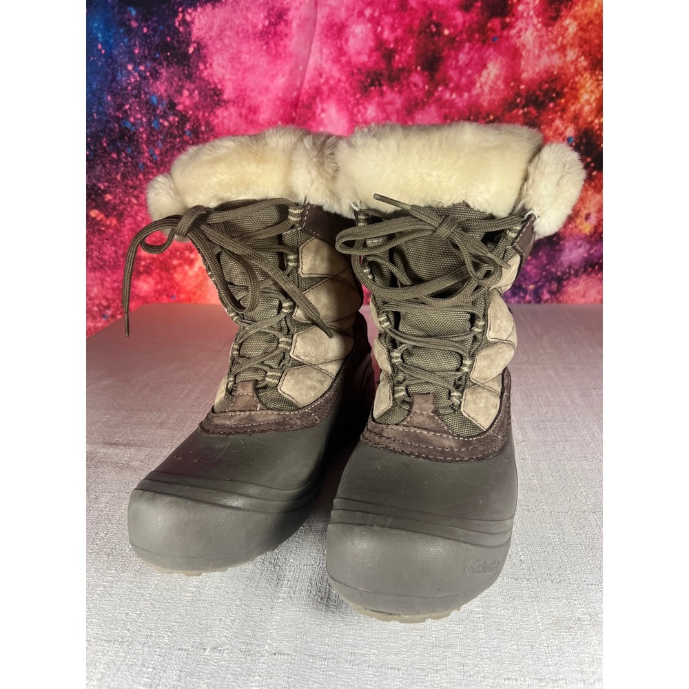 Columbia Sierra Summette Brown Faux Fur Winter Snow Boots BL1371-255 Womens 7.5
